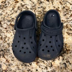 Navy crocs size 10